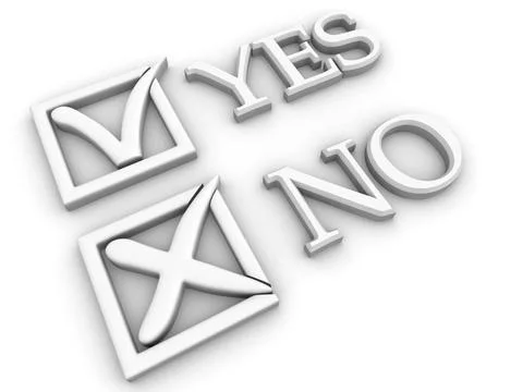 Yes or No. Questionnaire. 3d Yes or No. Questionnaire. 3d Copyright: xZoon... Stock Photos