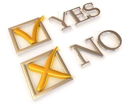 Yes or No. Questionnaire. 3d Yes or No. Questionnaire. 3d Copyright: xZoon... Stock Photos