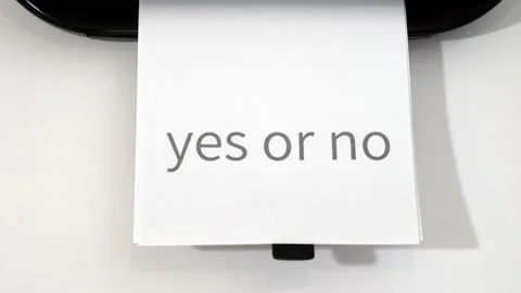 Yes or no yes Video stock 167624537