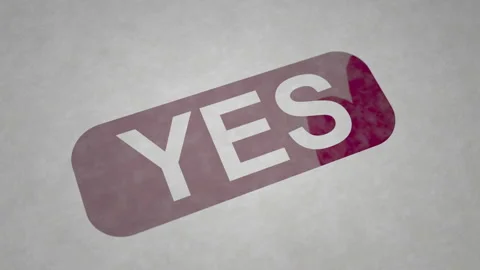 Yes-Paint On Logo Stock-Footage 142563366