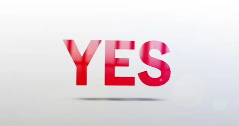 Yes. Particle Logo. Text Animation 스톡 동영상 135859676
