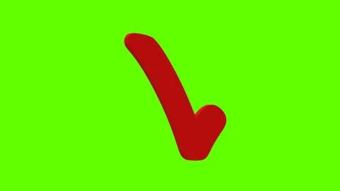 Yes positive correct good approved red set icon 3d illustration rotation Stock Illustration