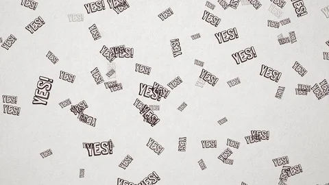 YES! Scribbled  On Old White Paper. Seamless loop, 1080p, 60fps Stock Footage 111382193