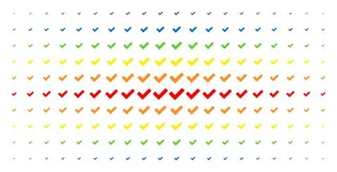 Yes Spectral Halftone Pattern Stock Illustration