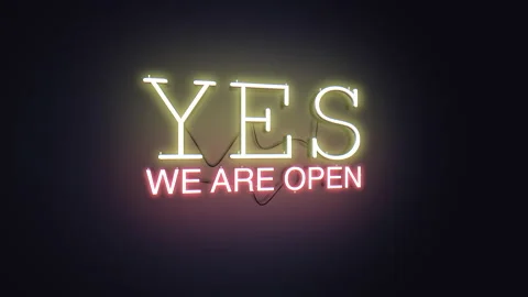 Yes We Are Open Stock-Footage 143093773