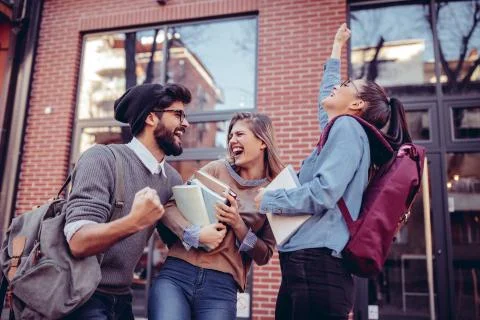 Yes ! We passed ! Stock Photos