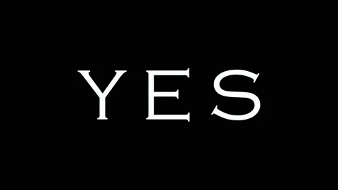 YES word in different changing fonts - stop motion loopable footage. Stock Footage 151351038