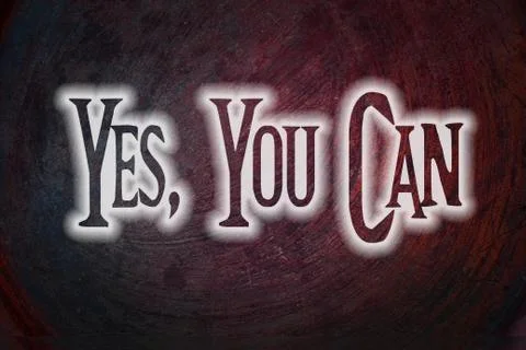 Yes you can concept Stock Illustration