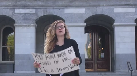 Yes young voters do make a difference Video stock 54099274