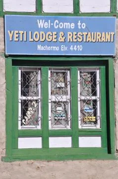 Yeti lodge Foto stock