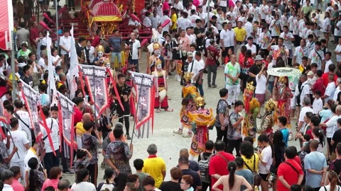 Yew Keng Deity Procession Through Bukit Bakri Malaysia Видео 345437147