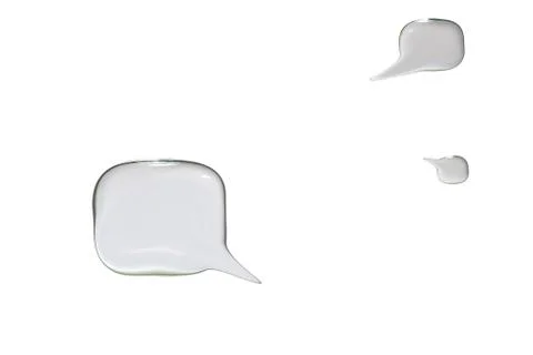 Yext bubbles over white Stock Photos