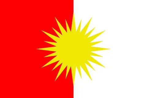 Yezidi Flag Stock Illustration