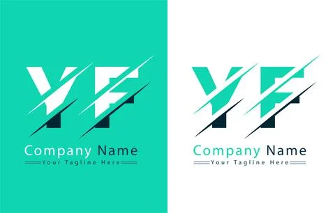 YF Letter Logo Vector Design Template Elements 库存插图