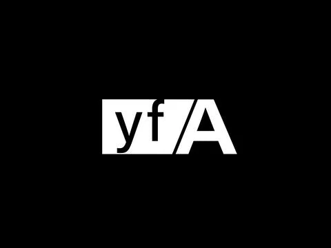 YFA Logo and Graphics design vector art, Icons isolated on black background Stock Illustration