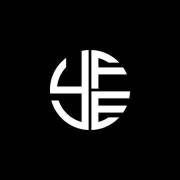 YFE logo YFE icon YFEvector YFE monogram YFEletter YFEminimalist YFE Circle.. Stock Illustration