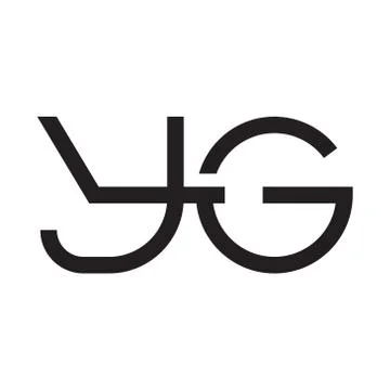 Yg initial letter vector logo icon Stock-Illustration