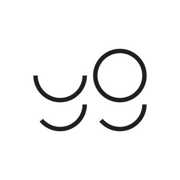 Yg initial letter vector logo icon Stock-Illustration