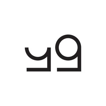 Yg initial letter vector logo icon Stock Illustration