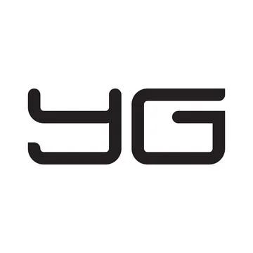 Yg initial letter vector logo icon Ilustração Stock