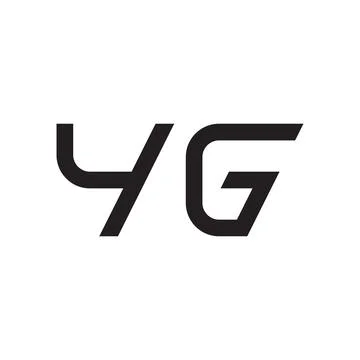 Yg initial letter vector logo icon Illustrazione stock