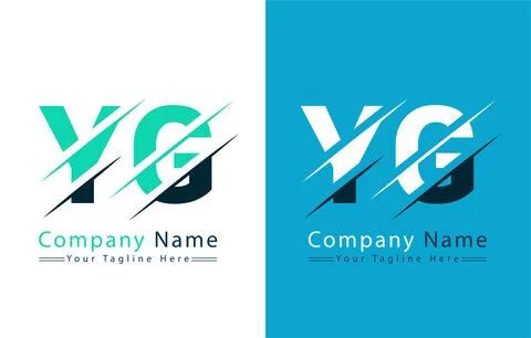YG Letter Logo Vector Design Concept Elements 库存插图