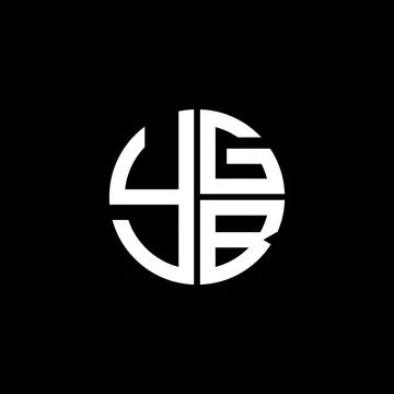 YGB logo YGB icon YGBvector YGB monogram YGBletter YGBminimalist YGB Circle.. Stock Illustration