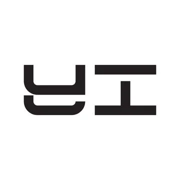 Yi initial letter vector logo icon Stock Illustration