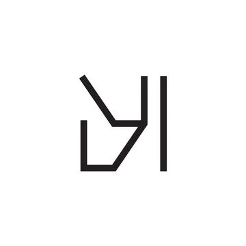 Yi initial letter vector logo icon Stock-Illustration