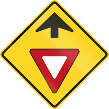 Yield Ahead In Canada Stock Illustration