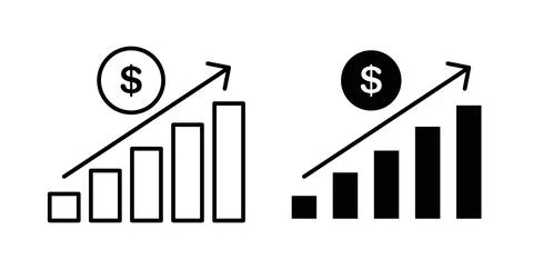 Yield icon in black and white. vector icon pack for websites Stock Illustration