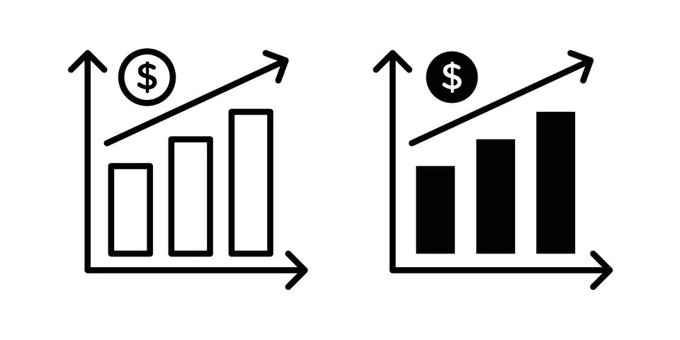 Yield icon concept logo design collection Stock Illustration