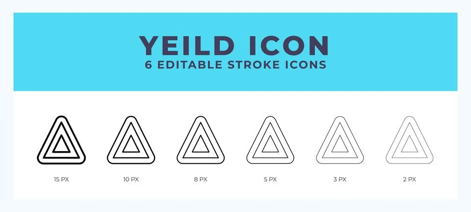 Yield line icon. High quality icon symbol for web design. App Stock Illustration