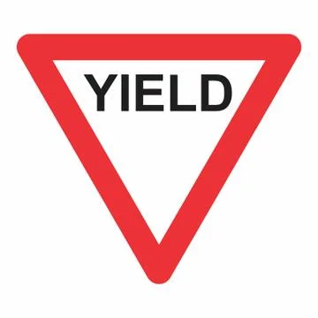 Yield Triangle Sign Stock Illustration