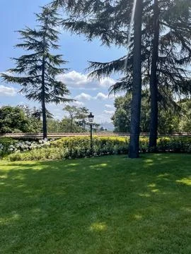 Yildiz Palace, a large complex of former imperial Ottoman mansions and villas. Stock Photos