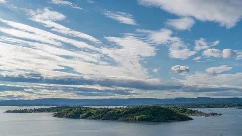 Yilport Container Facilities in Oslo Bay Captured in Timelapse Stock Footage 309565508