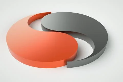Yin and  yang Stock Illustration