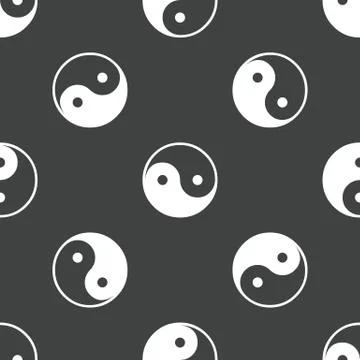 Yin and yang pattern Illustrazione stock