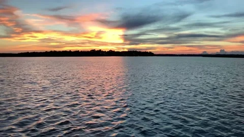 Yin and Yang Split Sunset Stock Footage 231639649