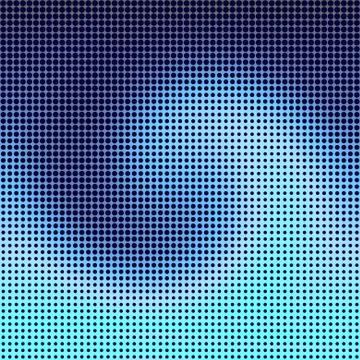 Yin Yang dotted halftone pattern background Stock Illustration