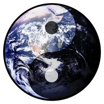 Yin Yang Earth Stock Illustration