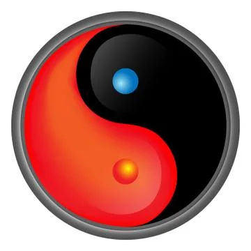 Yin Yang Hot &amp; Cold Stock Illustration