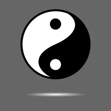 Yin Yang icon Stock Illustration