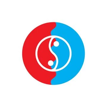 Yin yang icon vector Stock Illustration