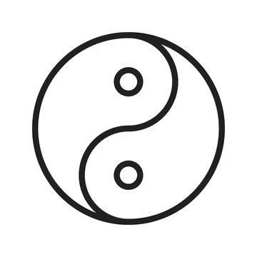 Yin Yang icon vector image. Suitable for mobile apps, web apps and print media. Stock Illustration