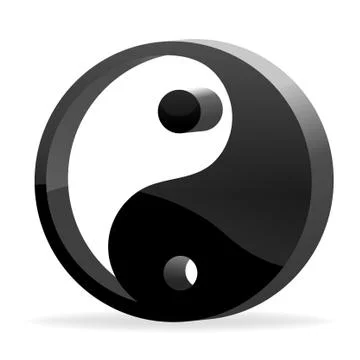 Yin yang Stock-Illustration