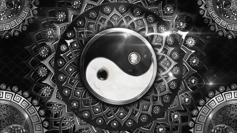 Yin Yang Jewelry Background Stock Footage 343332098
