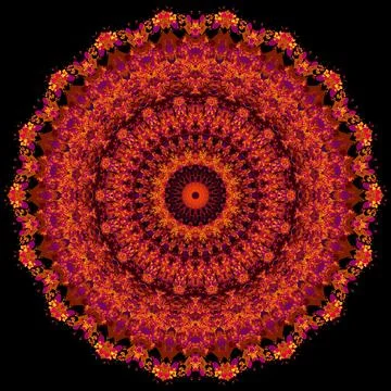 Yin Yang Mandala Harmonizing Opposite Life Forces Illustrazione stock