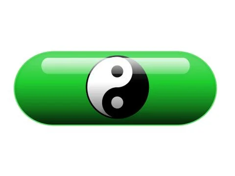 Yin Yang pill Stock Illustration