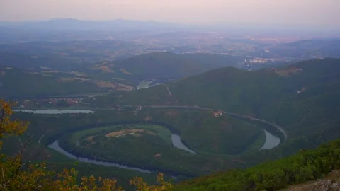 Yin-yang river  Stock Footage 210295279